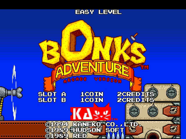 Bonk's Adventure (1994) By Hudson / Red Arcade Game